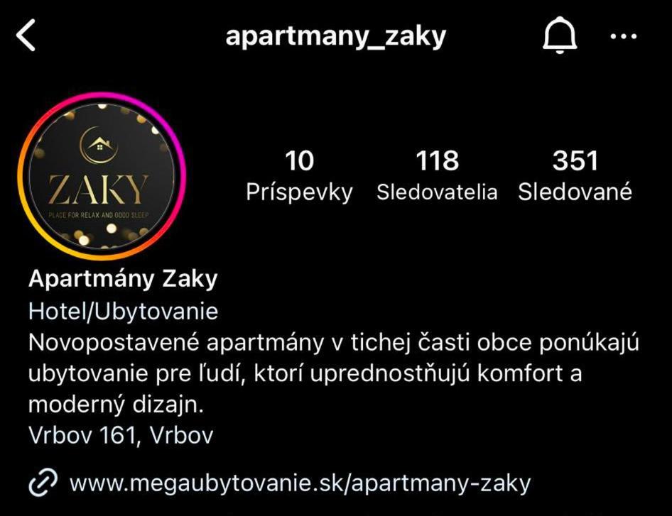 Apartmany Zaky Врбов Экстерьер фото